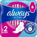 Прокладки гігієнічні Always Ultra Day Super, 5 крапель, 2 розмір, 8 шт