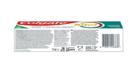 Зубна паста Colgate Total Active Fresh, 75 мл