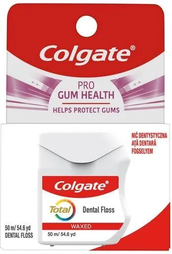 Зубна нитка Colgate Total Pro-Gum Health Здоров'я ясен, вощена, 50 м