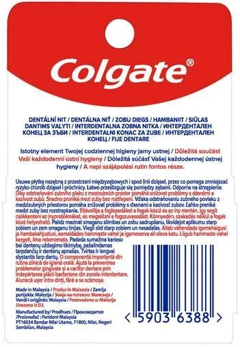 Зубна нитка Colgate Total Pro-Gum Health Здоров'я ясен, вощена, 50 м