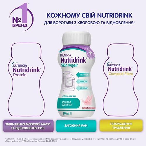 Нутридринк Скин Репеар энтеральное питание с 3-х лет со вкусом клубники по 200 мл №4