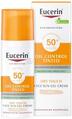 Гель-крем солнцезащитный для лица Eucerin Sun SPF50+ Oil Control с тонирующим эффектом светлый тон (87937), 50 мл