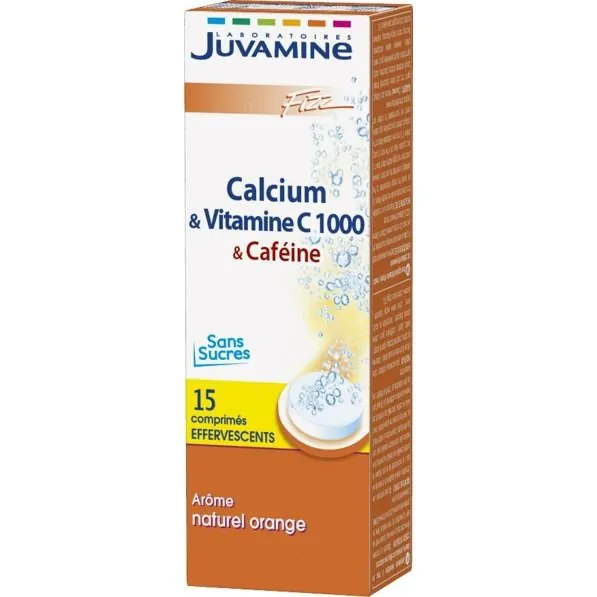 Кальцій + Вітамін C 1000 Juvamine шипучі таблетки №15