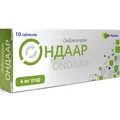 Ондаар таблетки, дисперг. в рот. порож. по 4 мг №10