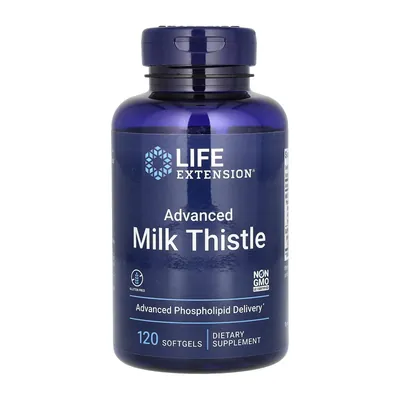 Розторопша Life Extension Advanced Milk Thistle, 120 м'яких капсул