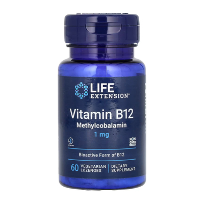Витамин В12 Life Extension Vitamin B12 Methylcobalamin пастилки по 1 мг №60