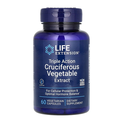 Экстракт крестоцветных овощей Life Extension Triple Action Cruciferous Vegetable Extract вегетарианские капсулы №60