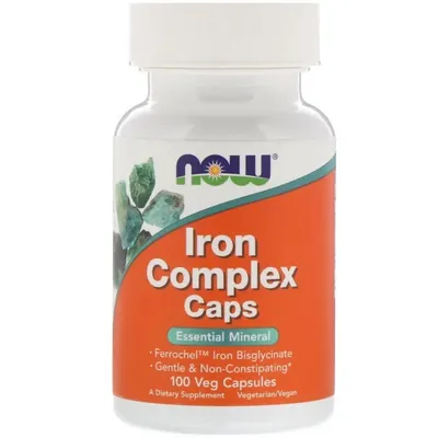 Заліза комплекс NOW Iron Complex вег. капсули №100