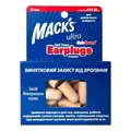 Беруші вкладки вушні MACK`S Safe Sound Ultra Earplugs 92 захист від шуму до 32 дБ, бежеві, 10 пар