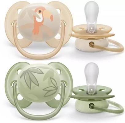 Пустушка силіконова Philips Avent Ultra Soft SCF091/07, 0-6 місяців, 2 шт