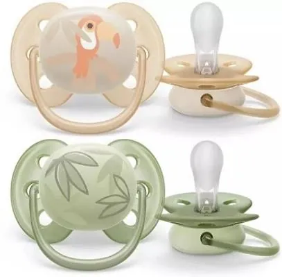 Пустушка силіконова Philips Avent Ultra Soft SCF091/07, 0-6 місяців, 2 шт