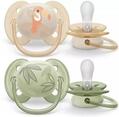 Пустышка силиконовая Philips Avent Ultra Soft SCF091/07, 0-6 месяцев, 2 шт