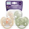 Пустышка силиконовая Philips Avent Ultra Soft SCF091/07, 0-6 месяцев, 2 шт