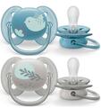 Пустышка силиконовая Philips Avent Ultra Soft SCF091/15, 6-18 месяцев, 2 шт