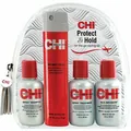 Набір CHI Protect And Hold Travel Kit дорожний (шампунь 59мл + кондиціонер 59мл + шовк 59 мл + лак 74г)