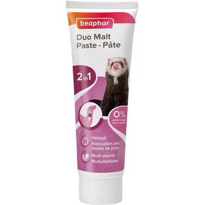 Мальт-паста Beaphar Duo Malt Paste for Ferrets двойная для хорьков, 100 г