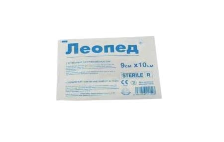 Пластырь медицинский Леопед 9 см х 10 см прозрачный, 1 штука