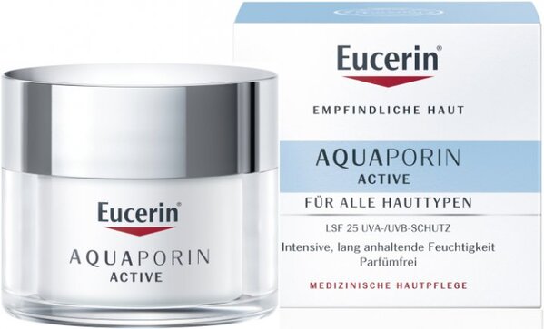 Крем для обличчя Eucerin AquaPorin Active SPF25 інтенсивне зволоження для всіх типів шкіри (69781), 50 мл