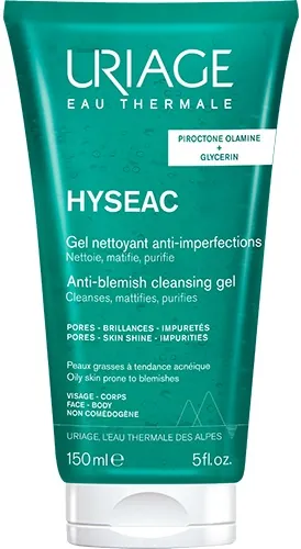 Гель очищуючий для обличчя Uriage Hyseac, 150 мл