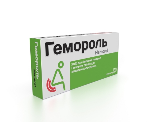 Гемороль суппозитории №12 (6х2)
