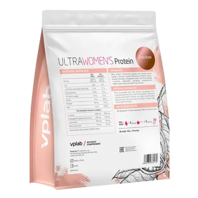Протеїн сироватковий концентрат VPLab Ultra Women`s Protein, шоколад, 500 г