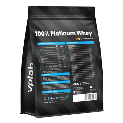 Протеїн сироватковий змішаний VPLab Elite 100% Platinum Whey печиво та крем, 750 г