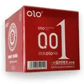Презервативи OLO Neo Red ультратонкі з крапками, 10 штук