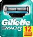 Картриджі змінні для гоління Gillette Mach 3, 12 шт