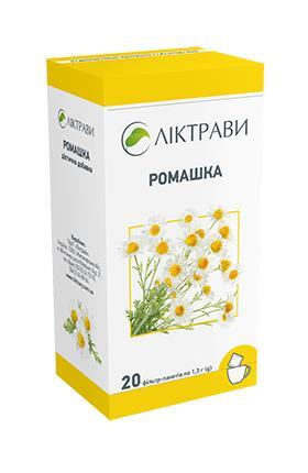 Ромашка фиточай по 1.3 г №20 в фил.-пак.