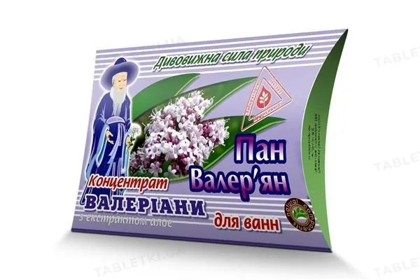 Сіль для ванн Dr.Pirogov концентрат валеріани Пан Валер'ян з екстрактом алое, 450 г