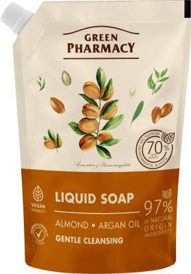 Мило рідке Green Pharmacy Мигдаль та арганова олія, дой-пак, 460 мл