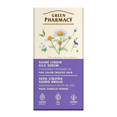Сыворотка для волос Green Pharmacy жидкий шелк Ромашка и льняное масло, 30 мл
