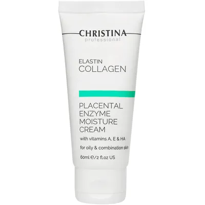 Крем для обличчя Christina Elastin Collagen Placental Enzyme Moisture Cream with Vitamins A, E&HA зволожуючий, 60 мл