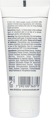Крем для обличчя Christina Elastin Collagen Placental Enzyme Moisture Cream with Vitamins A, E&HA зволожуючий, 60 мл