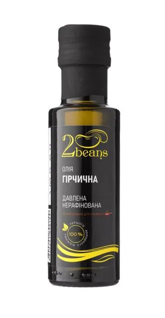 Олія гірчична 2beans холодного віджиму, 100 мл