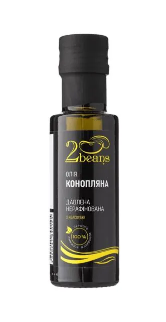 Олія конопляна 2beans холодного віджиму, 100 мл