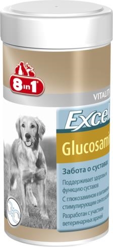 Хондропротектор 8in1 Excel Glucosamine для собак, 55 таблеток