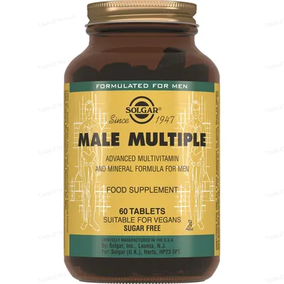 Вітаміни для чоловіків Solgar Male Multiple таблетки №60