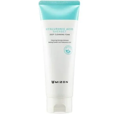Пінка для обличчя очищуюча Mizon Hyaluronic Sherbet Deep з гіалуроновою кислотою, 150 мл