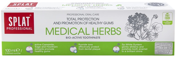 Зубная паста Splat Professional Medical Herbs Лечебные травы, 100 мл