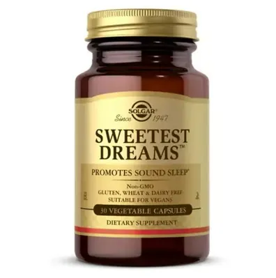 Добавка для покращення сну Solgar Sweetest Dreams вег. капсули №30