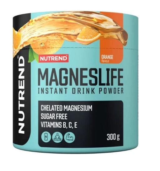 Магний хелатный с витаминами B,C,E Nutrend MagnesLife Instant Drink, апельсин, 300 г