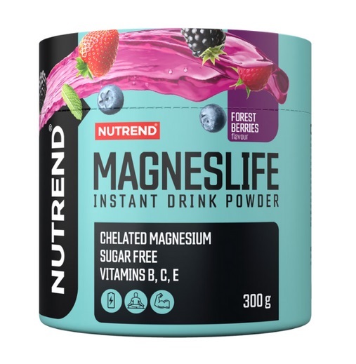 Магний хелатный с витаминами B,C,E Nutrend MagnesLife Instant Drink, лесные фрукты, 300 г
