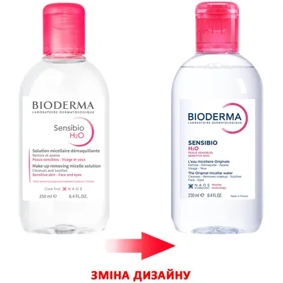 Лосьйон міцелярний Bioderma Sensibio Н2О для обличчя, для чутливої шкіри, 250 мл
