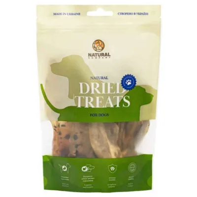 Ласощі для собак Natural Вуха кролячі, 10 штук
