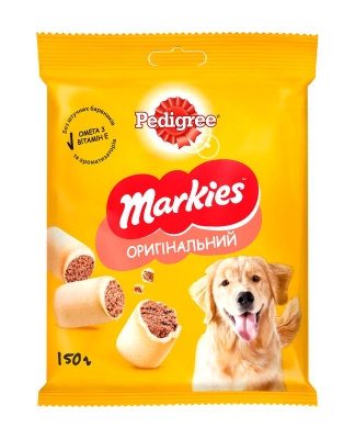 Лакомство для собак Pedigree 8070 Markies Мясное печенье, 150 г