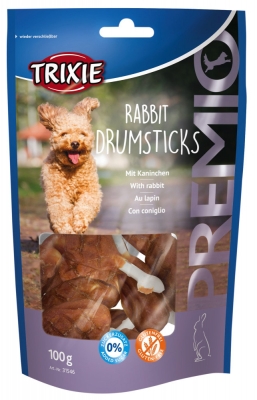 Лакомство для собак Trixie 31546 Premio Rabbit Drumsticks, 100 г 8 шт