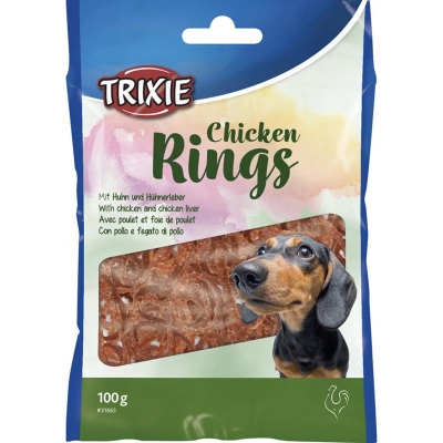 Лакомство для собак Trixie 31665 Кольцо с курицей, 100 г