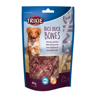 Ласощі для собак Trixie 31742 Premio Rice Duck Bones, 80 г
