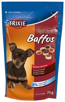Лакомство-витамины для собак Trixie 31494 Baffos говядина, желудок, 75 г